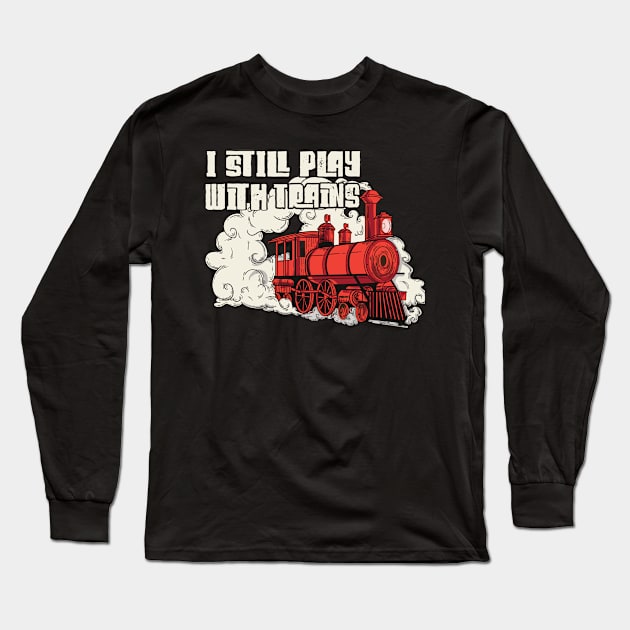 Modelrailroad HO N Z Train Model Long Sleeve T-Shirt by alpmedia